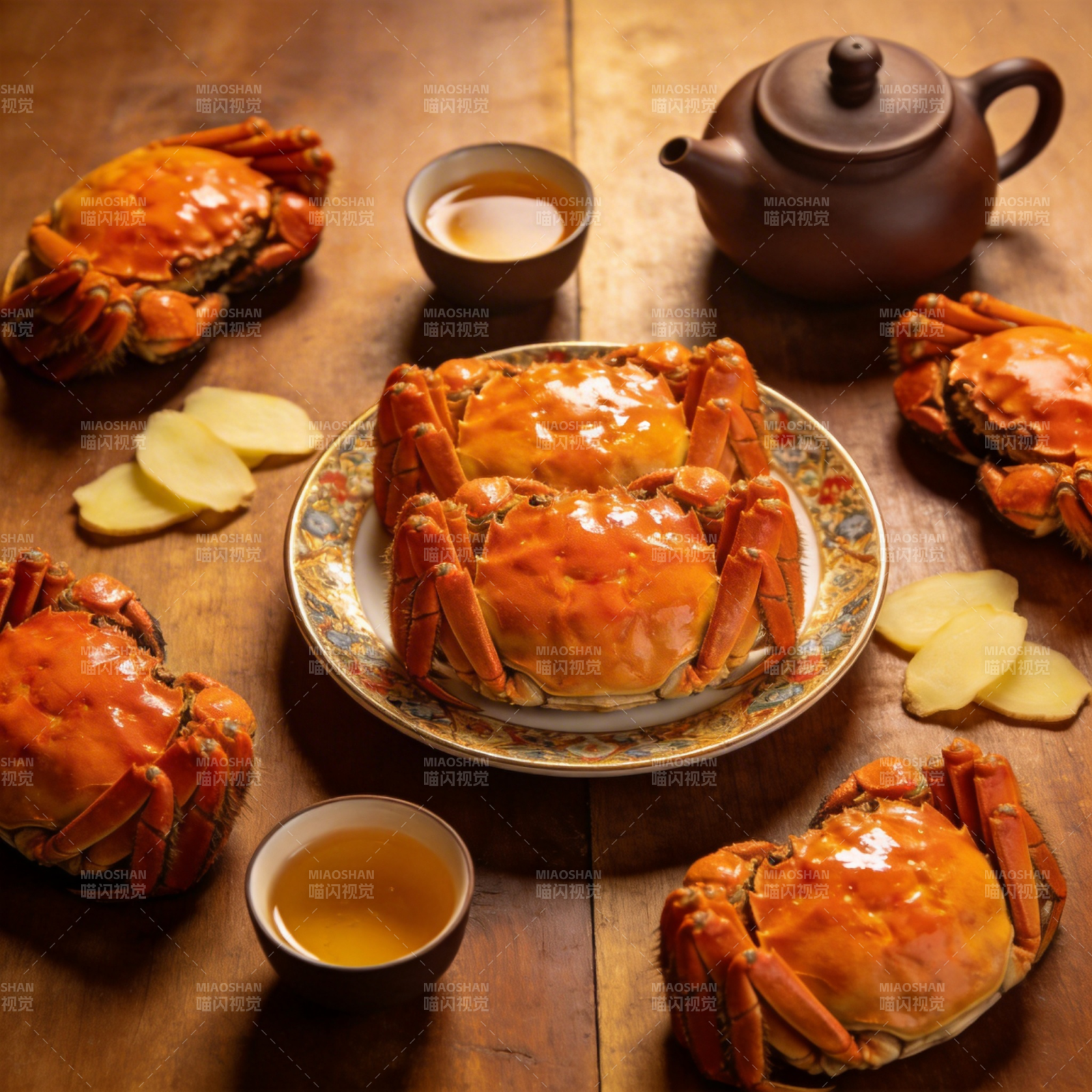 大闸蟹宴图片