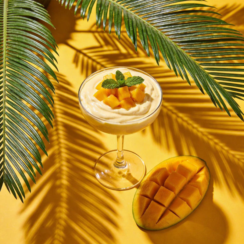 芒果奶昔 热带风情图片