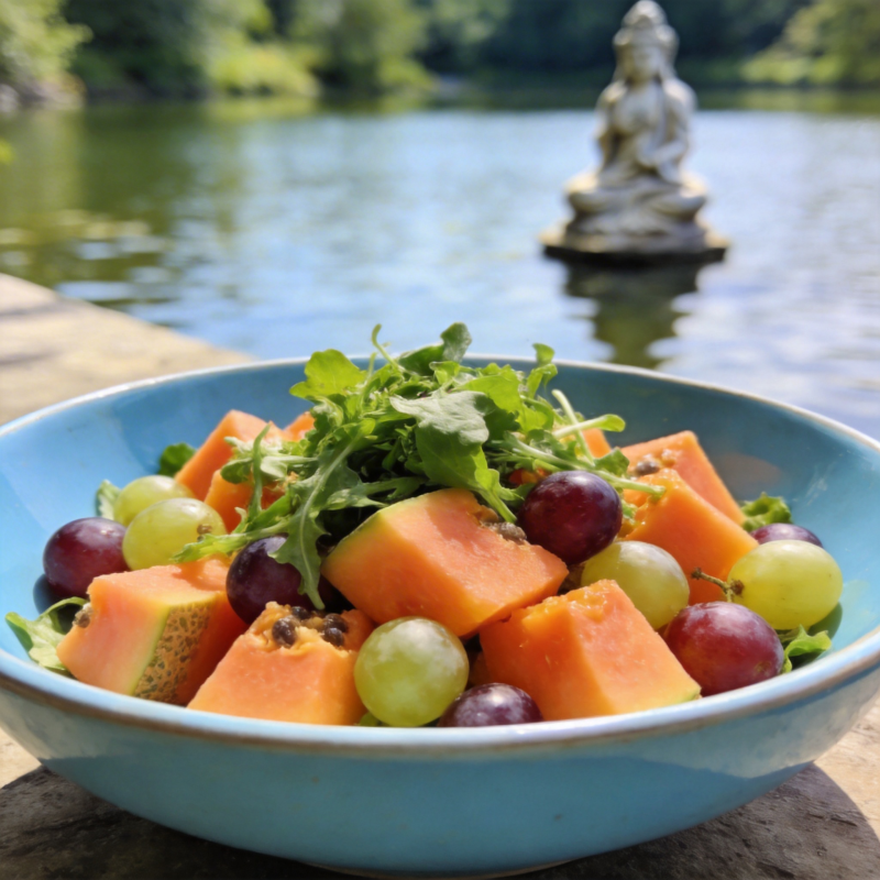 湖畔水果沙拉图片