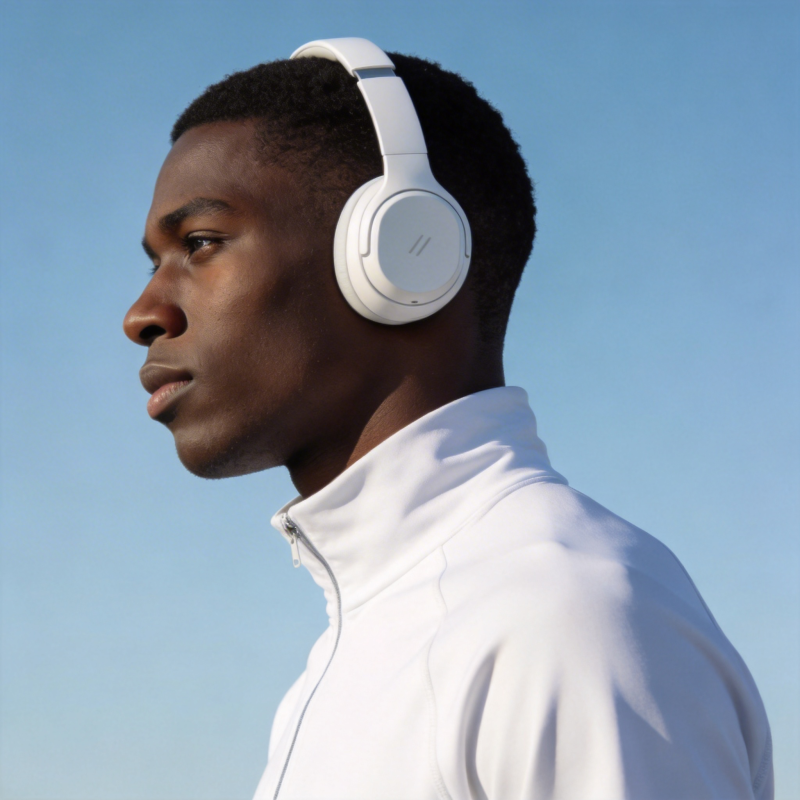 耳机听歌 专注前行图片