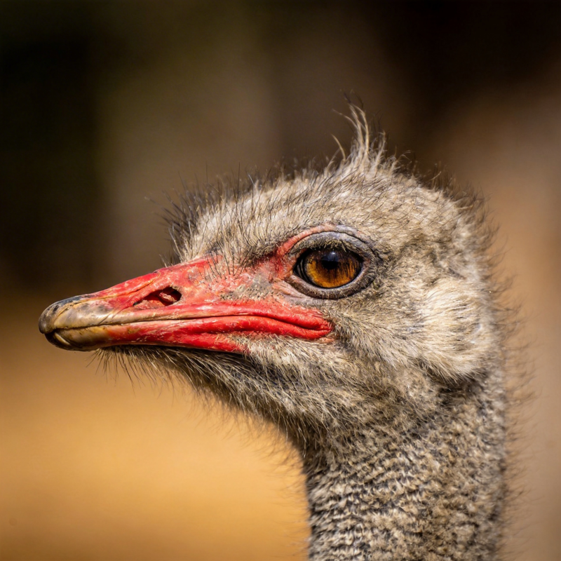鸵鸟特写 锐利目光图片