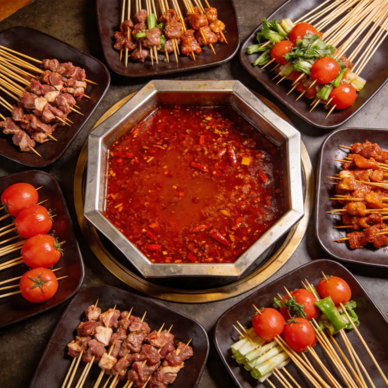 麻辣串串火锅宴图片