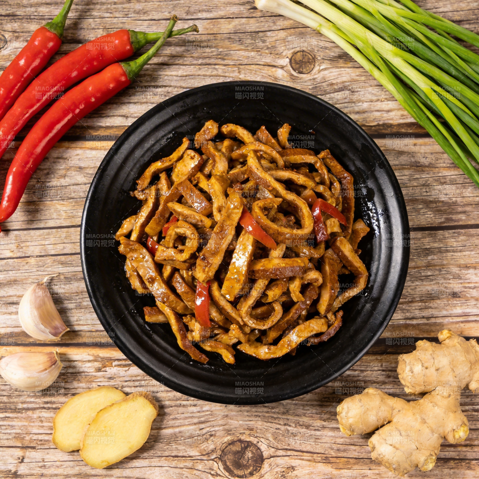 香辣牛肚配姜蒜图片