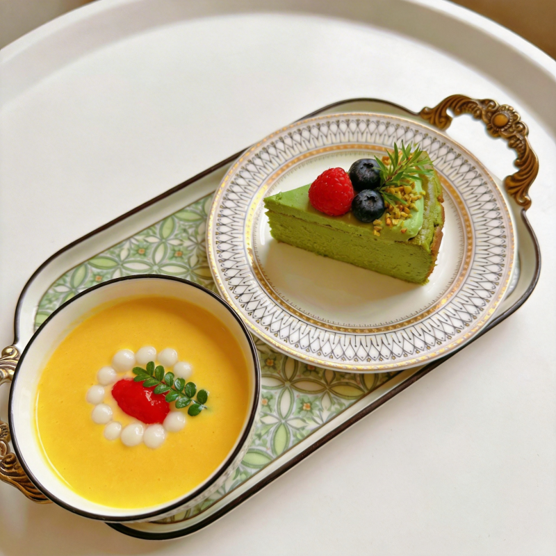 精致甜品拼盘图片