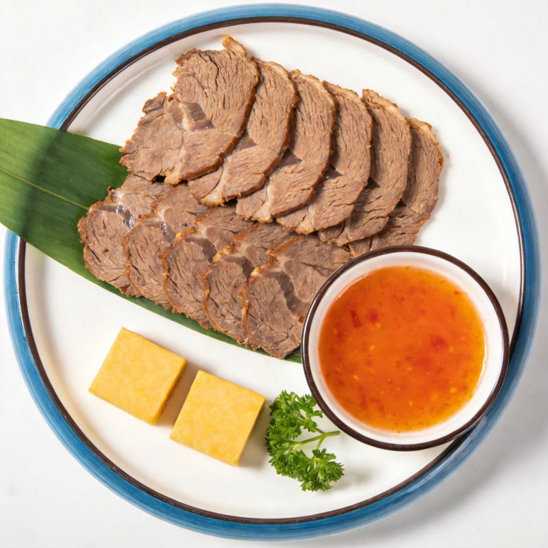 烤肉配酱料图片