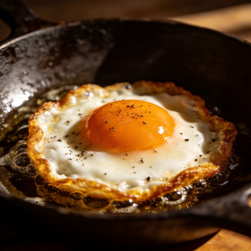 煎蛋特写图片
