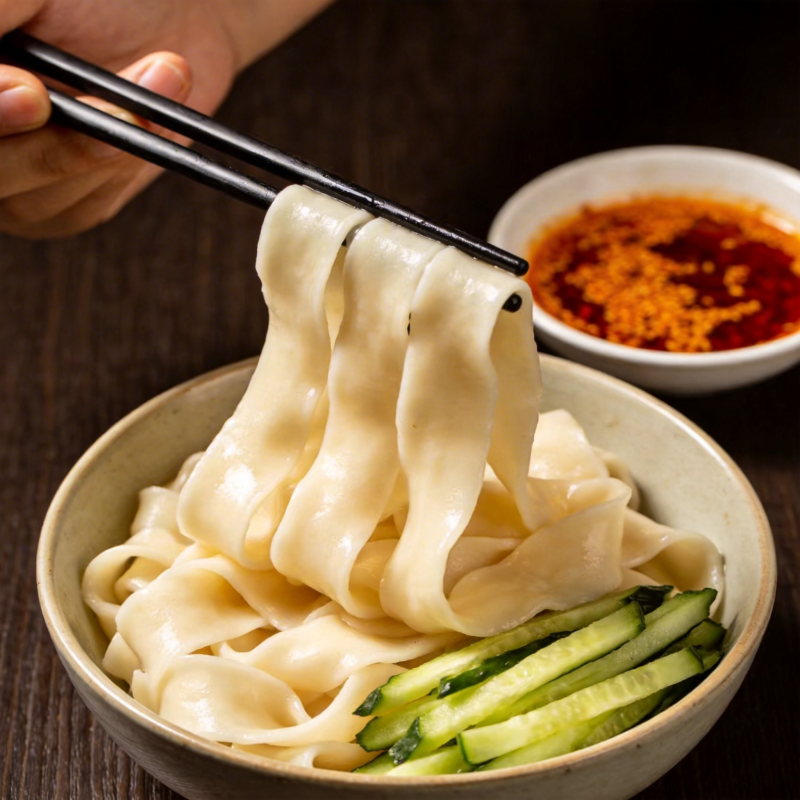 手擀面配黄瓜图片