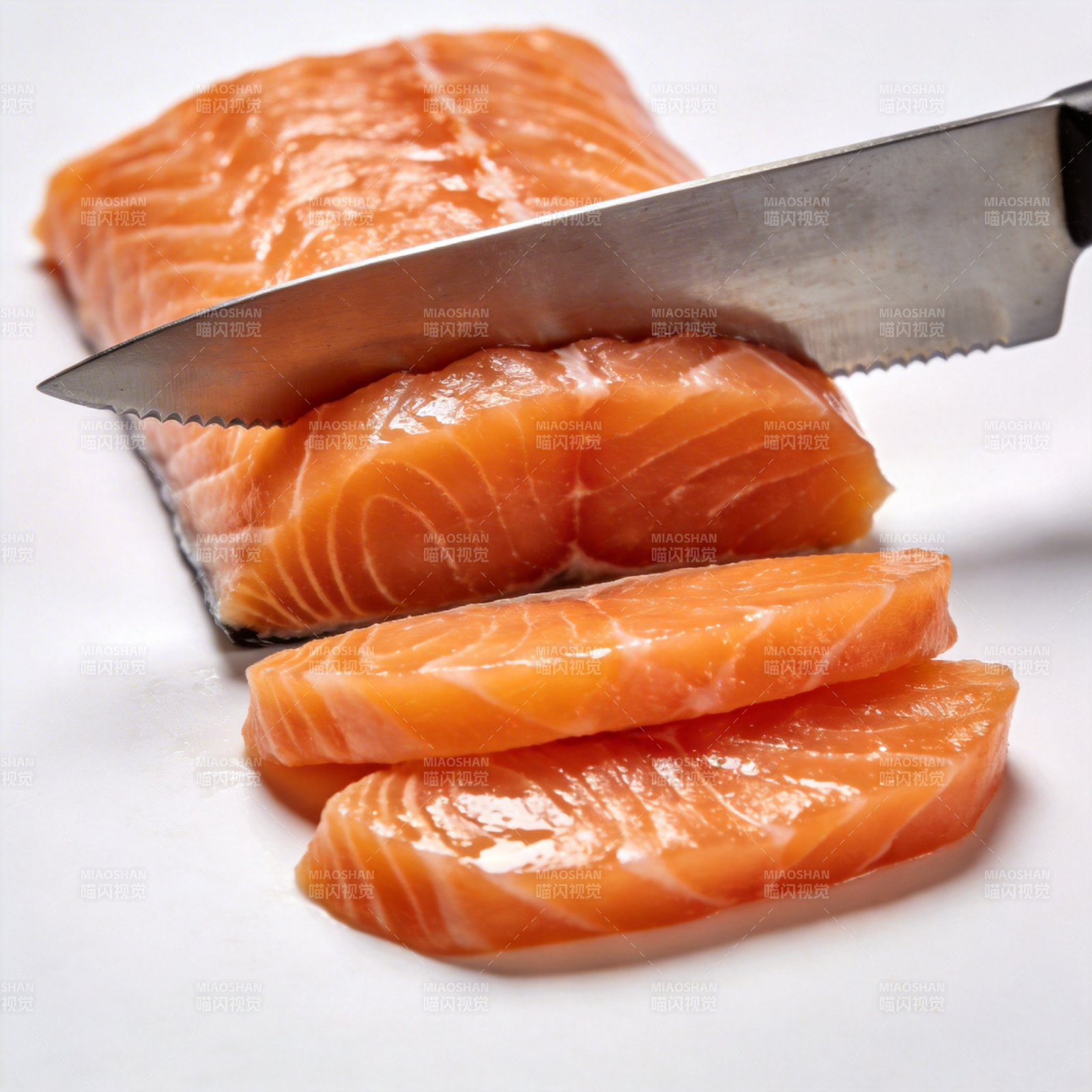 鲜切三文鱼片图片