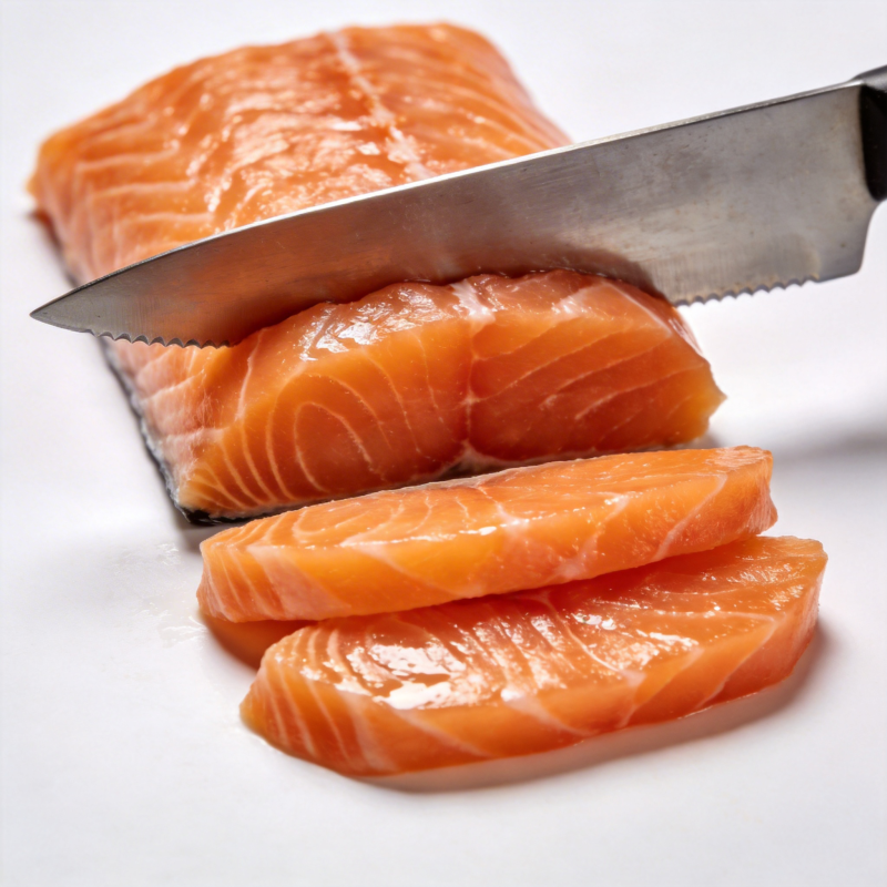 鲜切三文鱼片图片