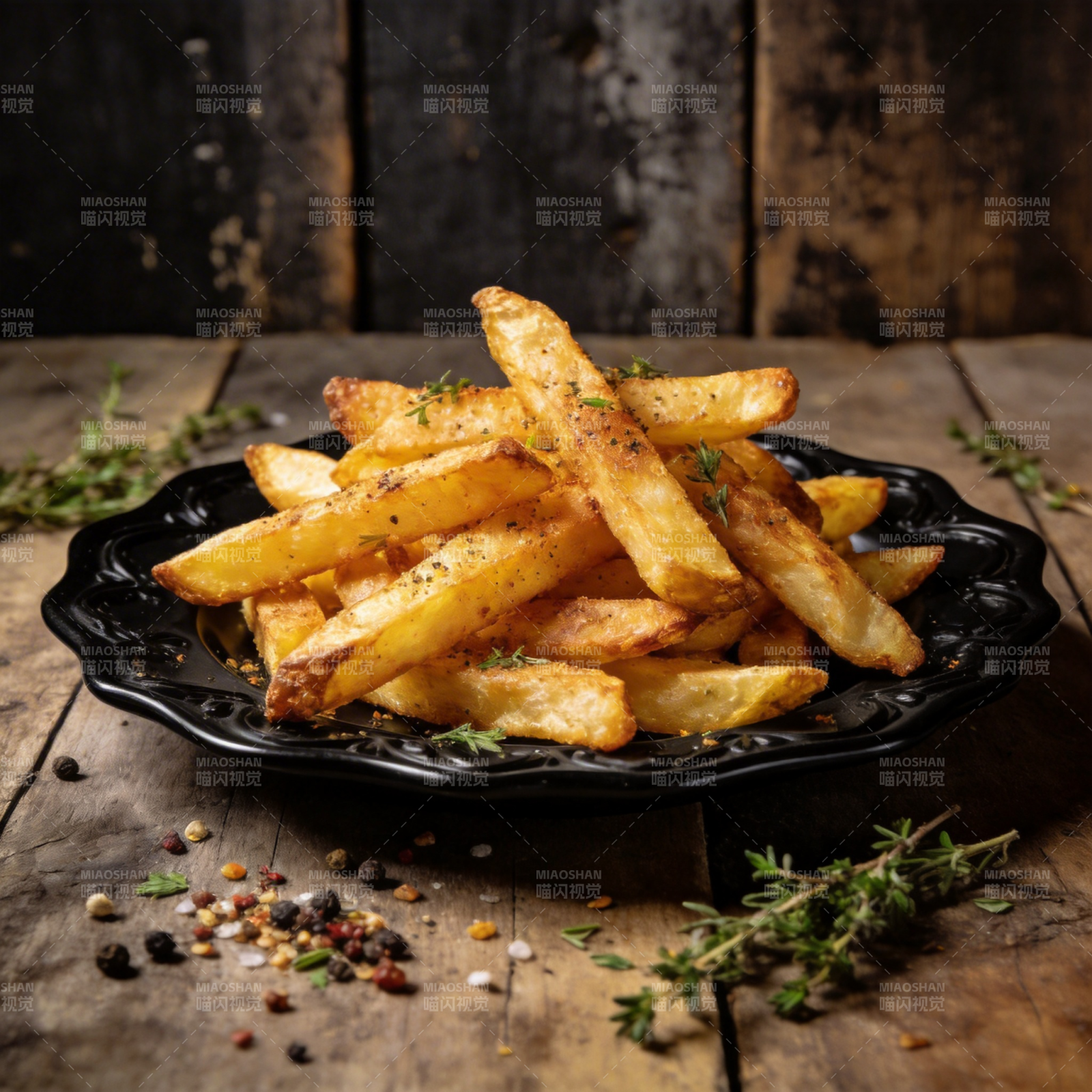 香草薯条 美味诱人图片