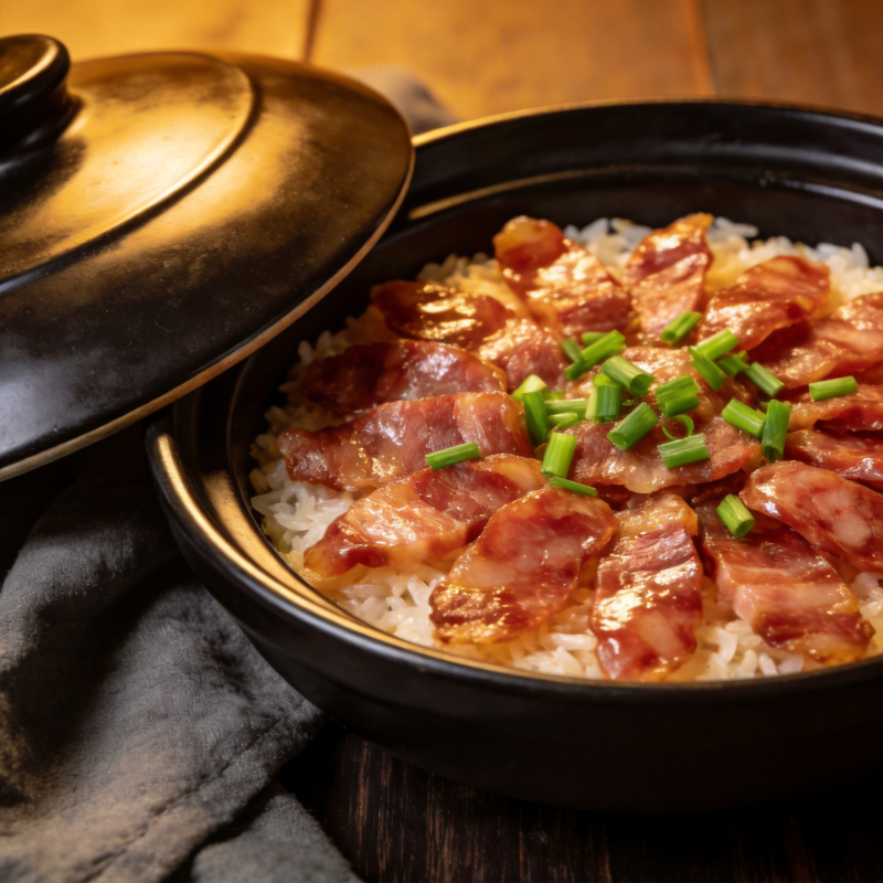 腊味饭香飘四溢图片