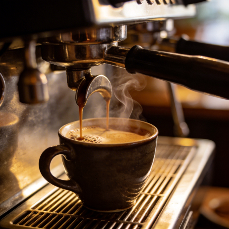 咖啡香浓 热气腾腾图片