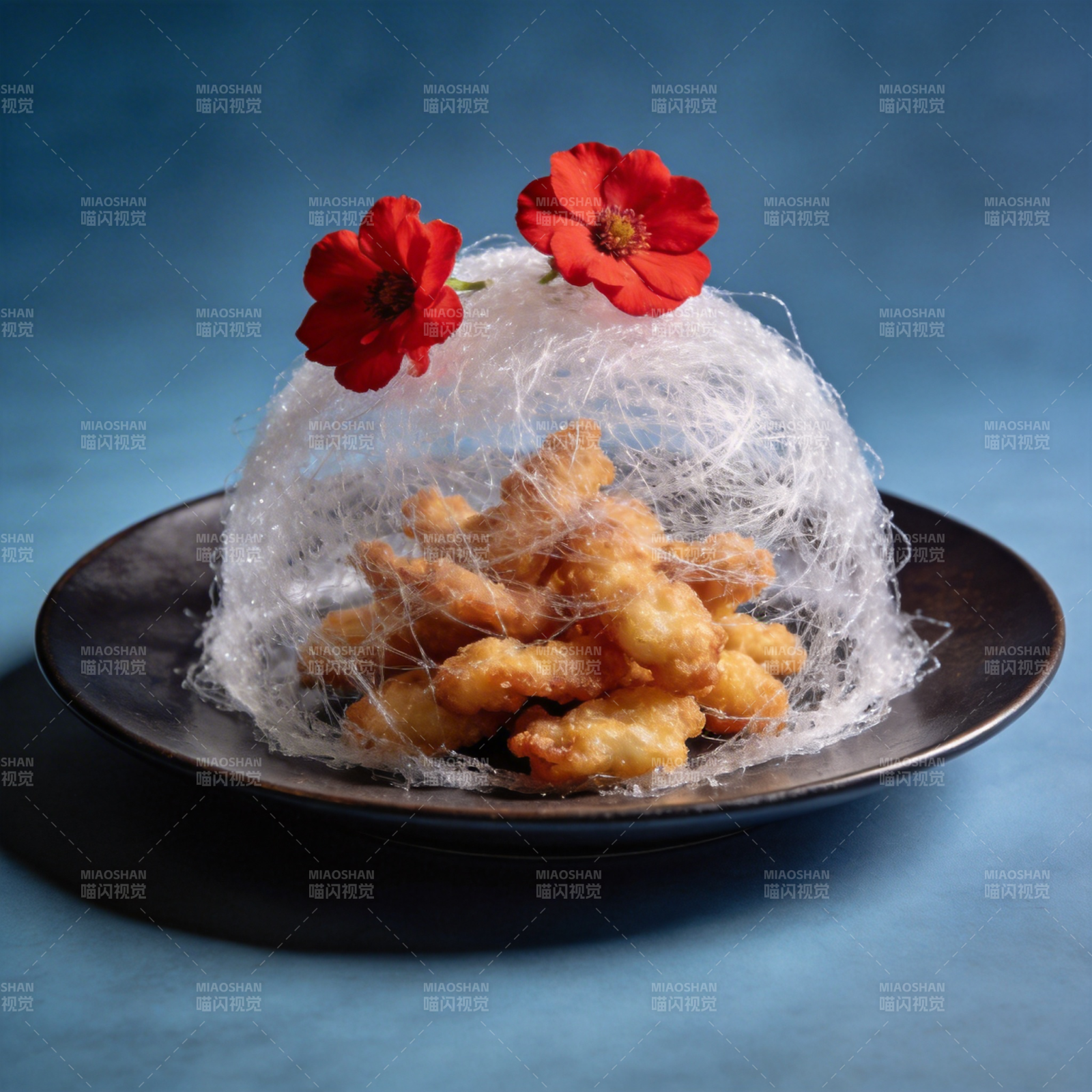 花饰金丝炸物图片