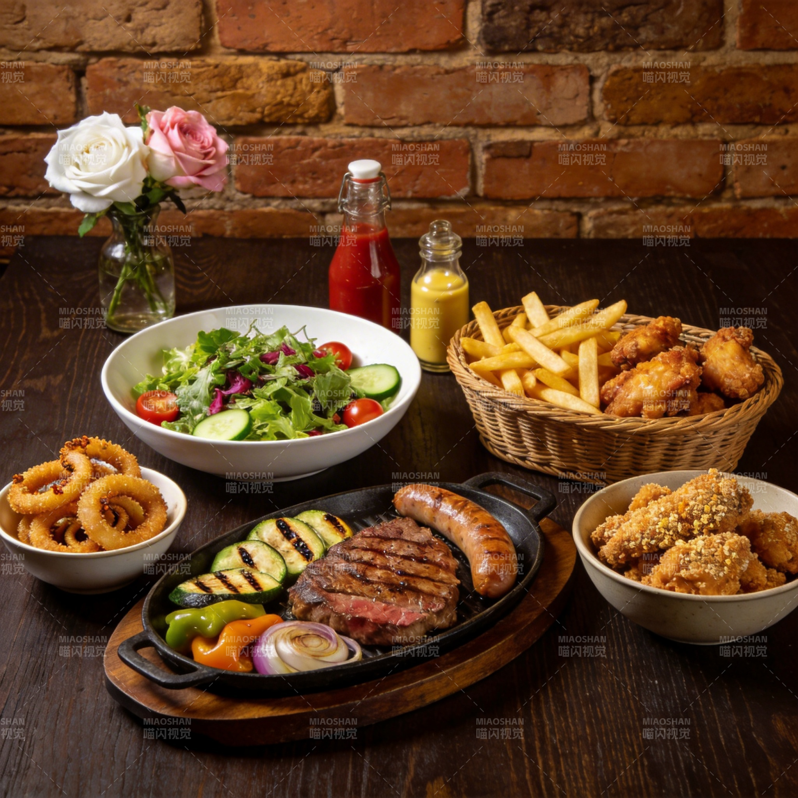 美味烧烤拼盘图片