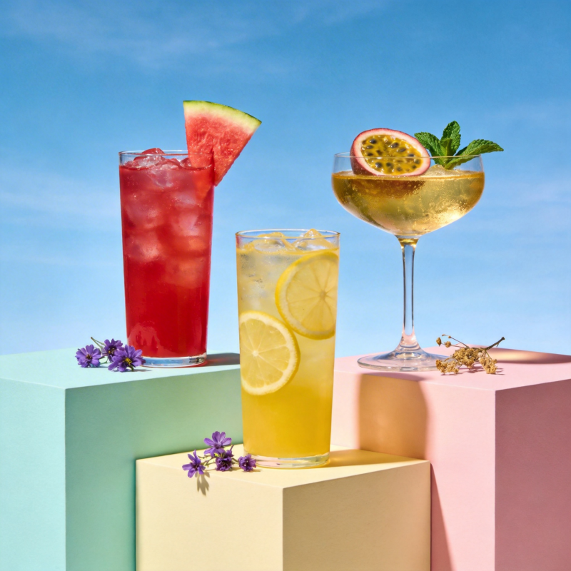 夏日缤纷饮品图片