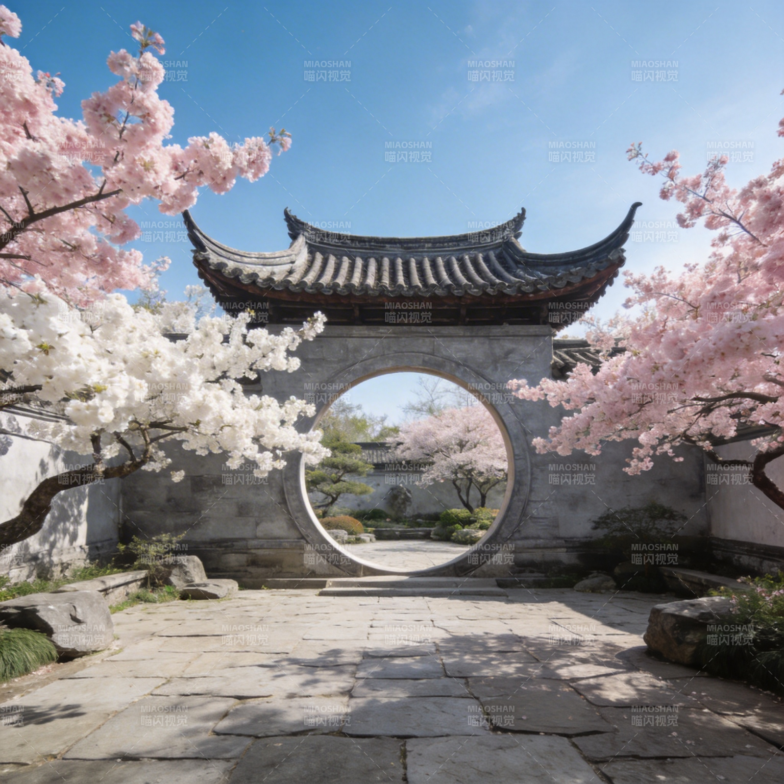 樱花映月门图片