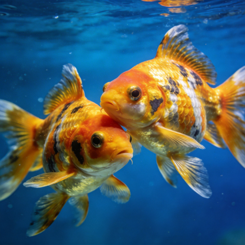 双金鱼戏水图片