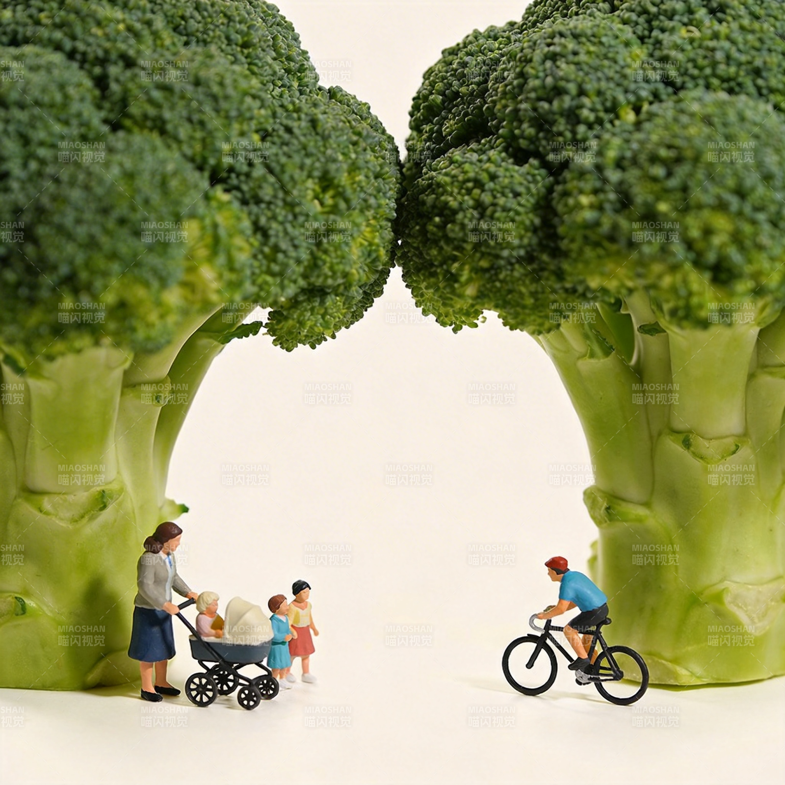 西兰花下的小世界图片