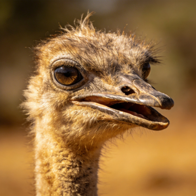 鸵鸟特写图片