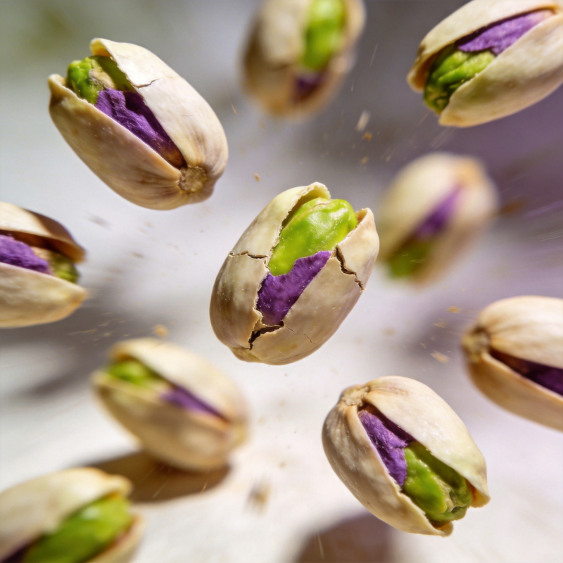 紫绿相间的开心果图片