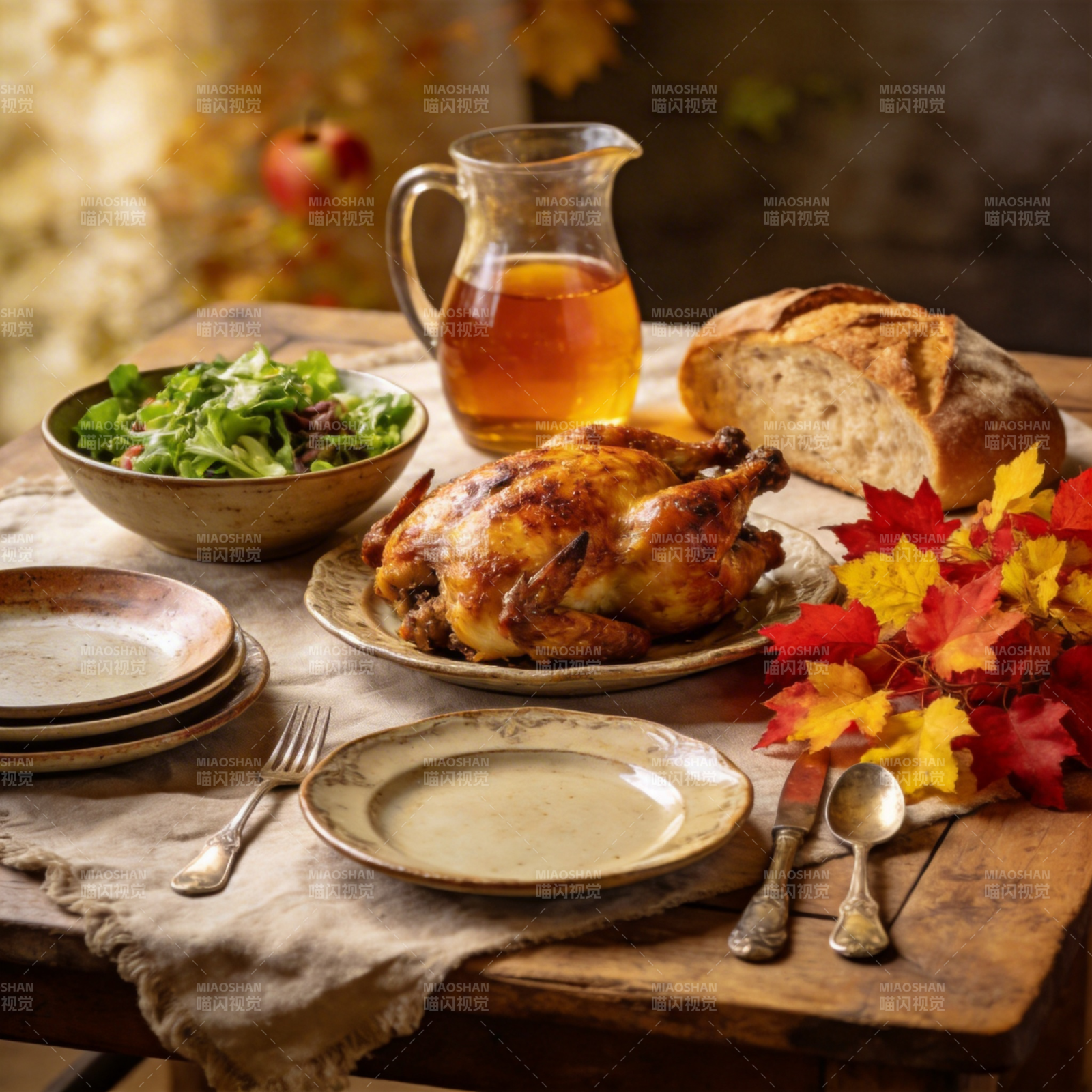 秋日丰收宴图片