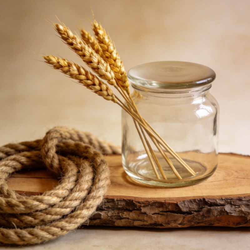 麦穗与绳索静物图片