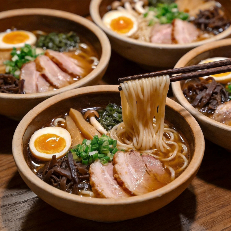 美味拉面特写图片