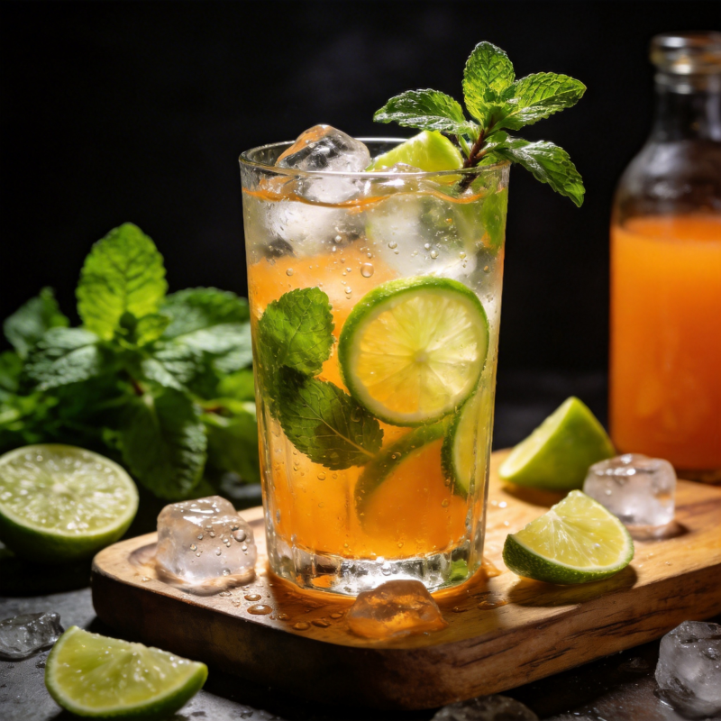 冰爽薄荷青柠饮图片
