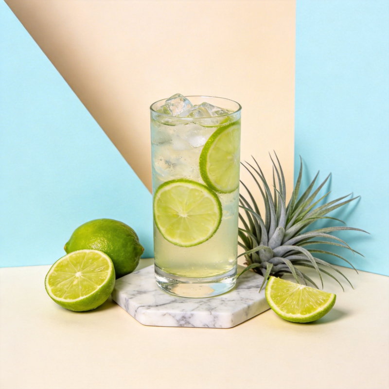 清爽青柠饮品图片