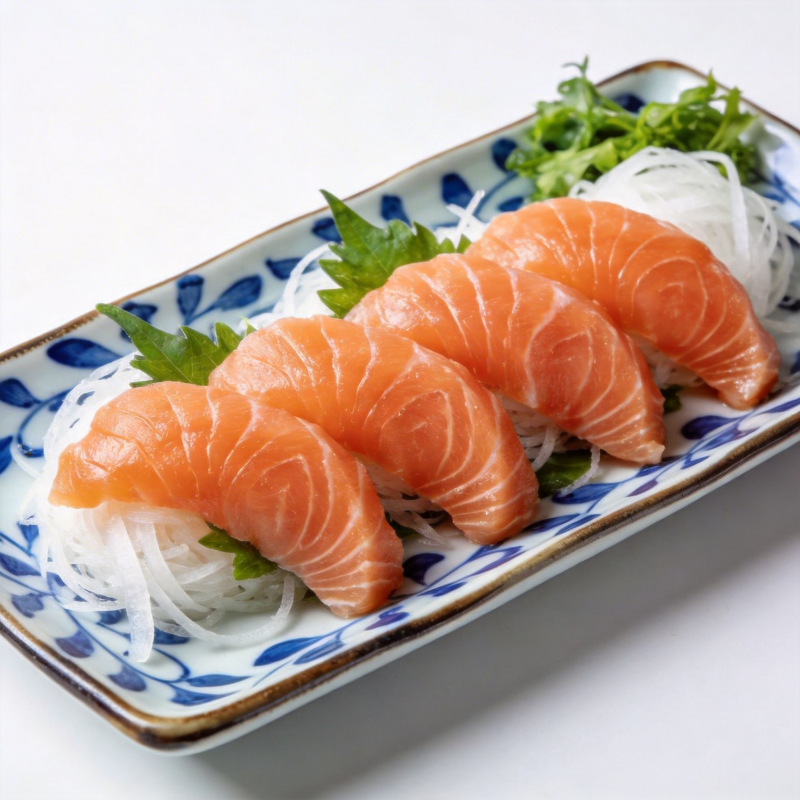 三文鱼刺身拼盘图片