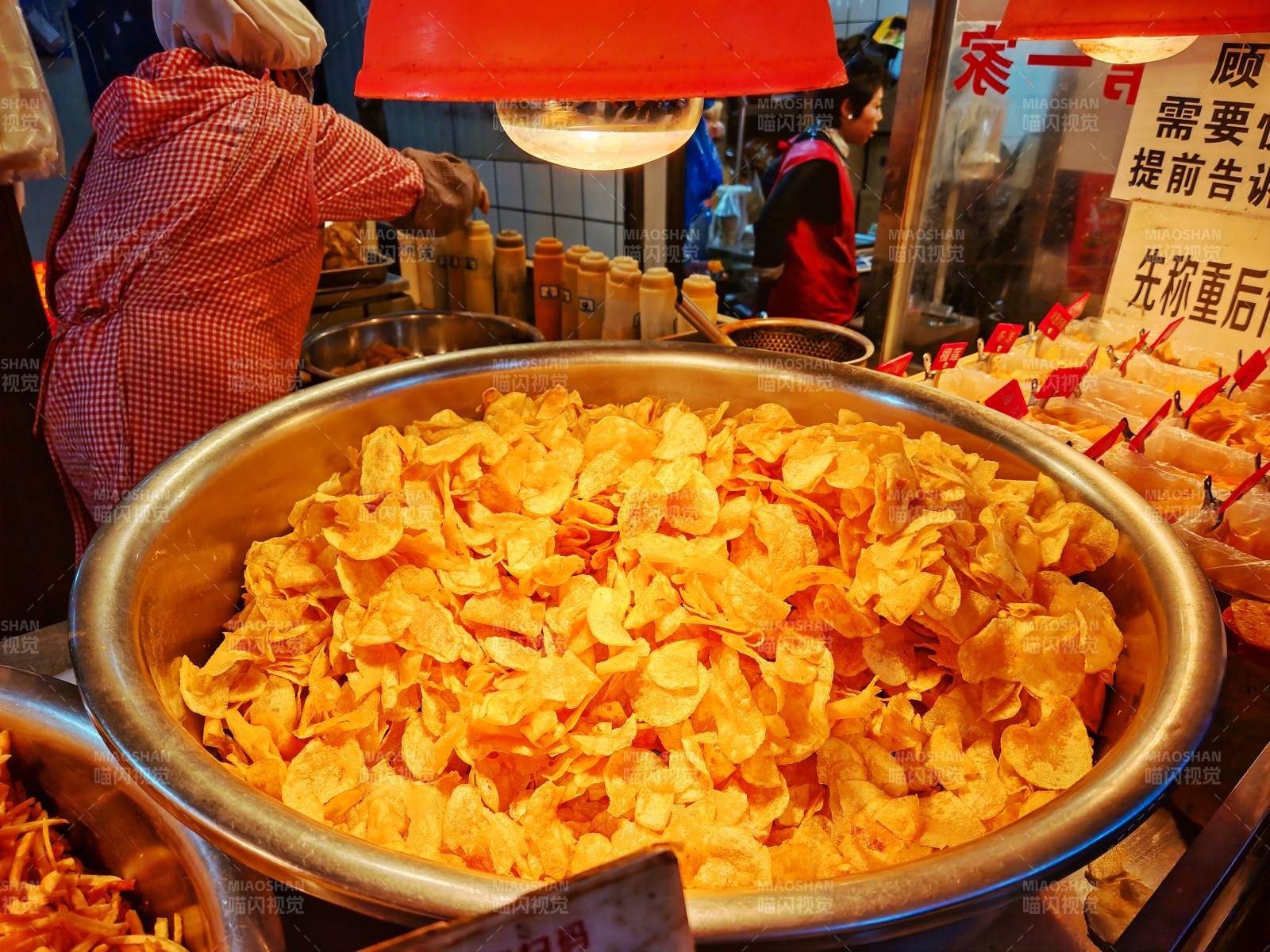 贵阳民生路好吃街的土豆片图片