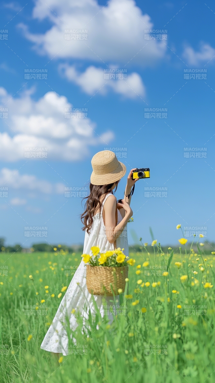 花田里的摄影时光图片