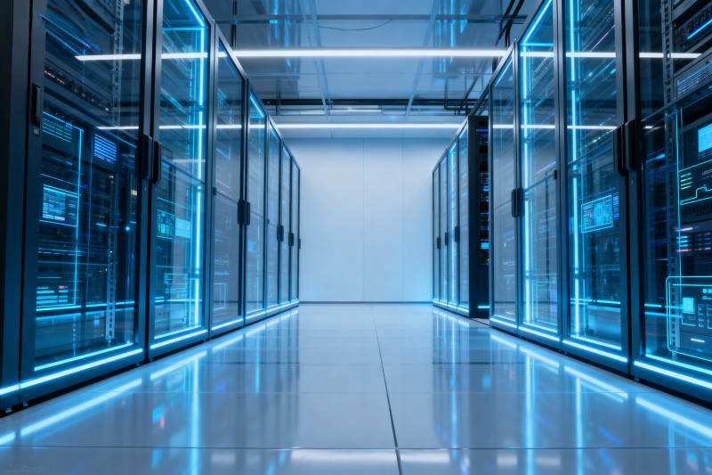 数据中心走廊图片