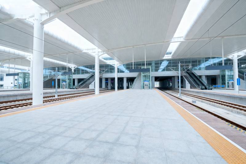 现代车站站台图片