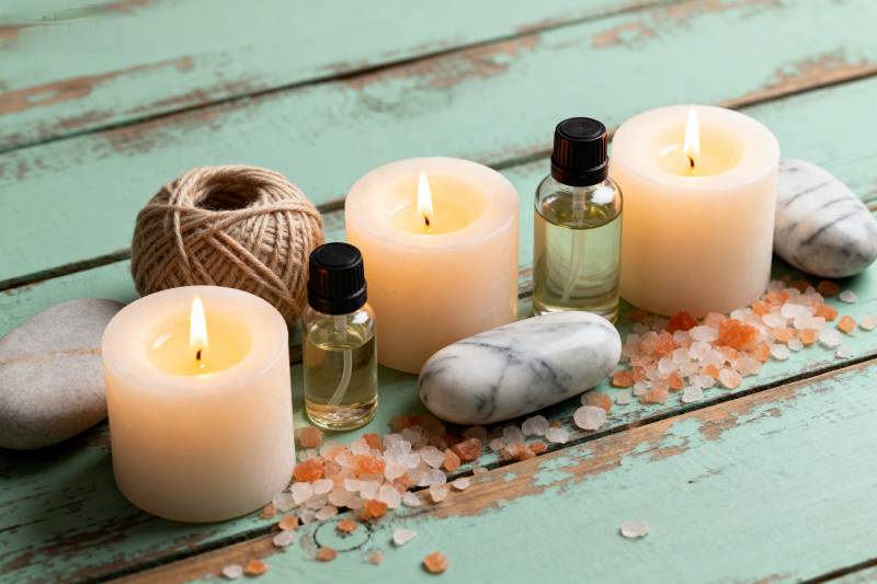 香薰蜡烛静谧时光图片