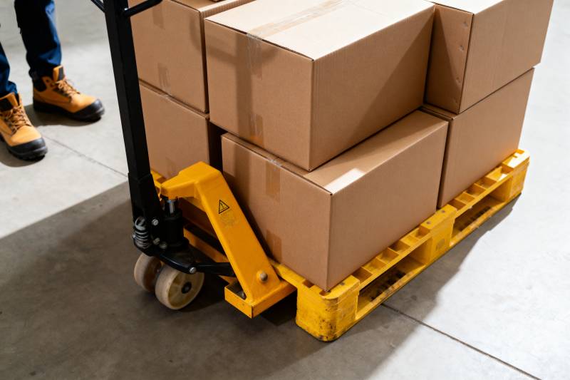 搬运货物的场景图片