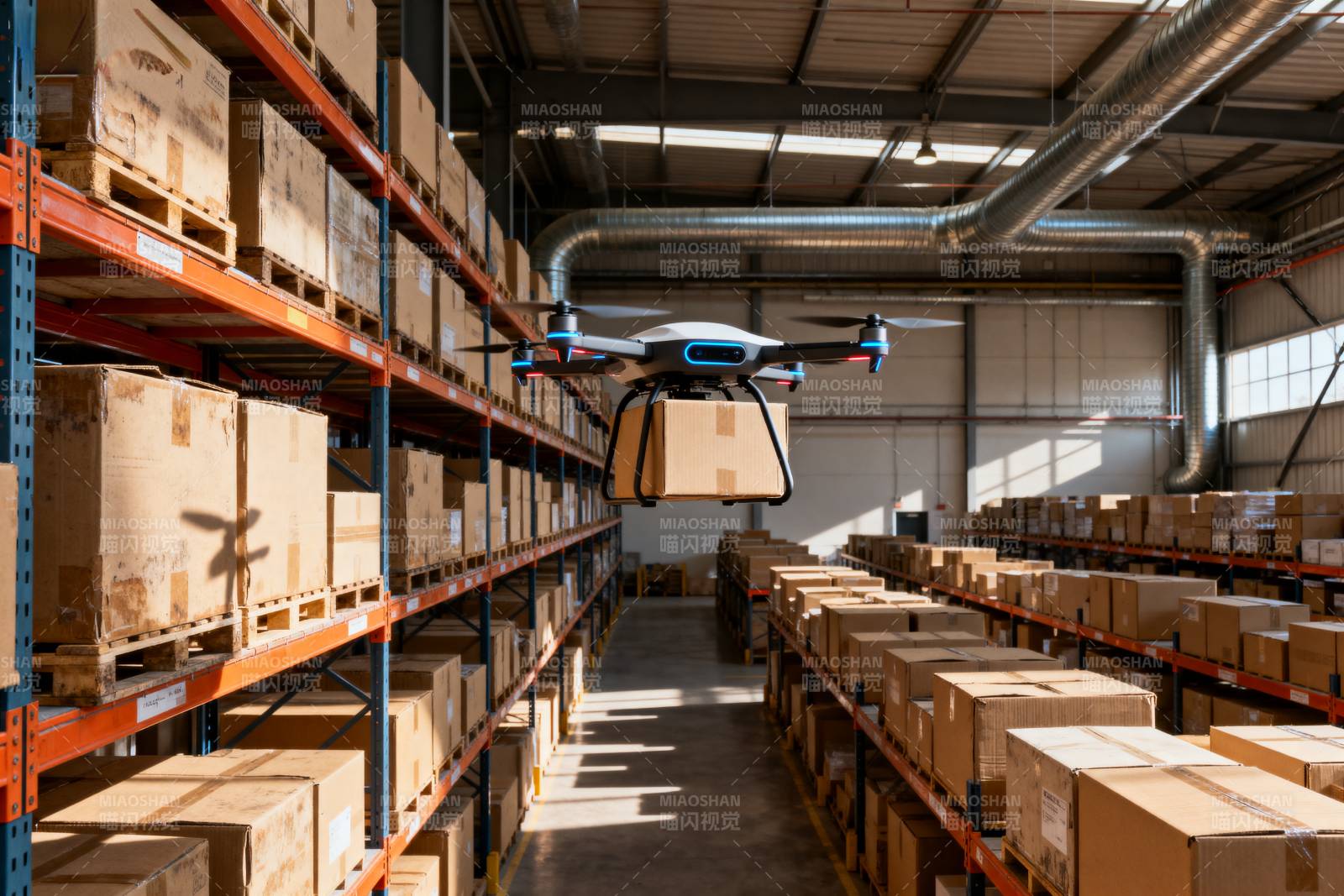 无人机仓库搬运图片