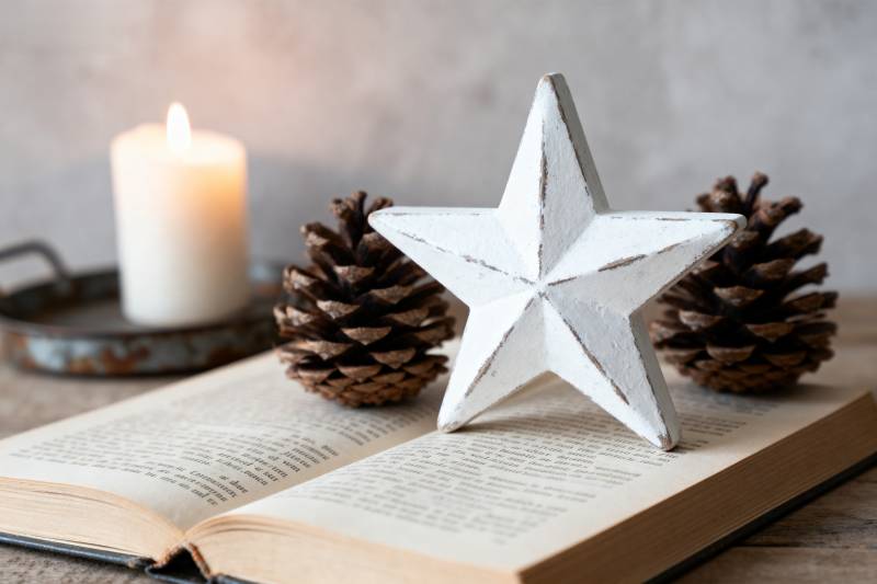 星灯书页静谧时光图片