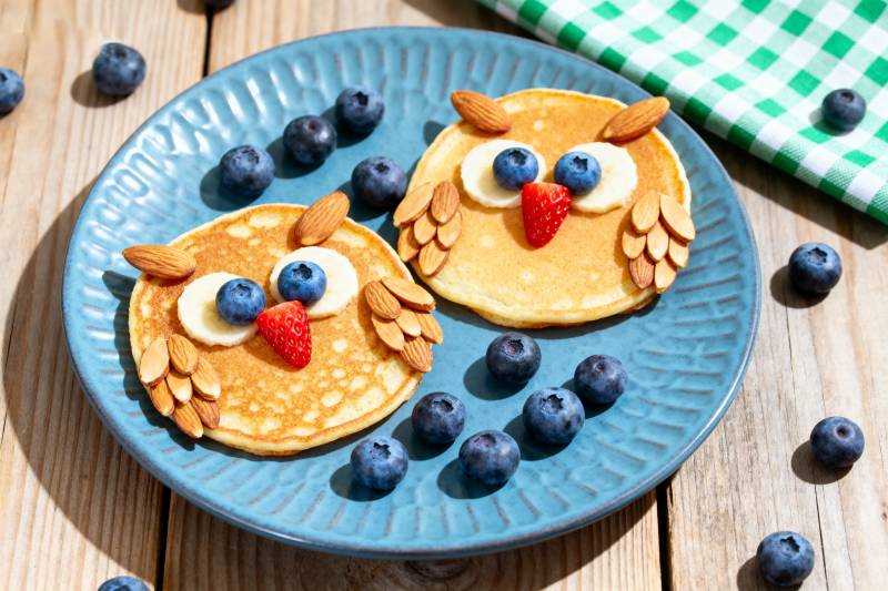 萌趣猫头鹰煎饼图片