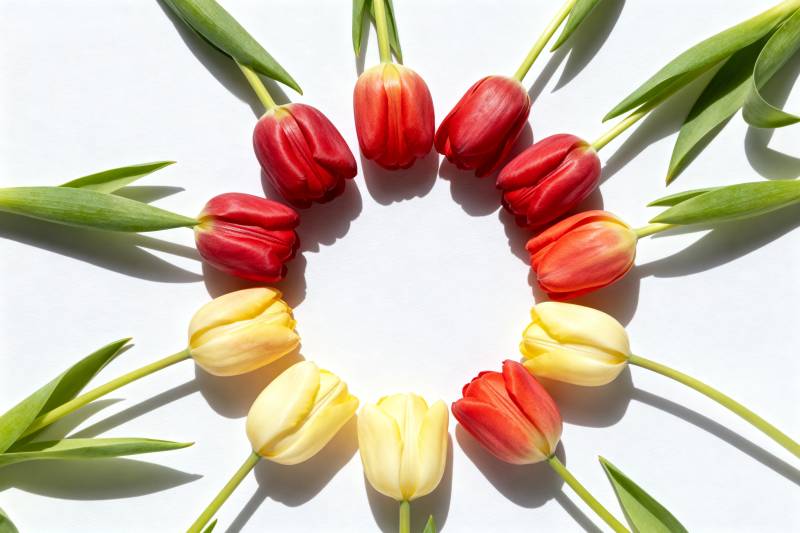 郁金香花环图片