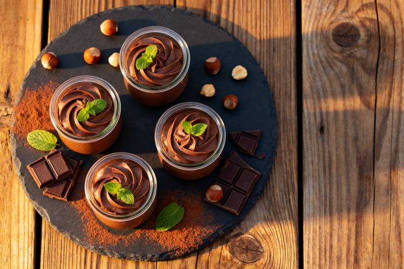 巧克力慕斯杯图片