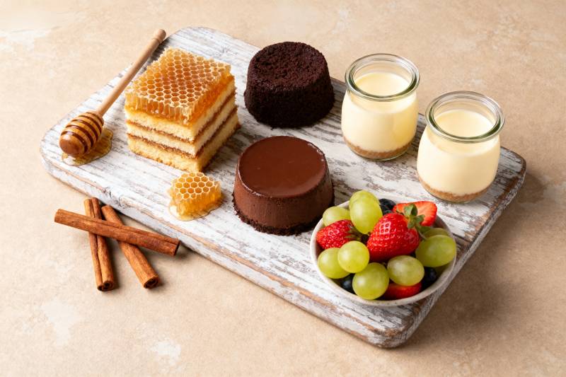 甜品拼盘 美味诱人图片