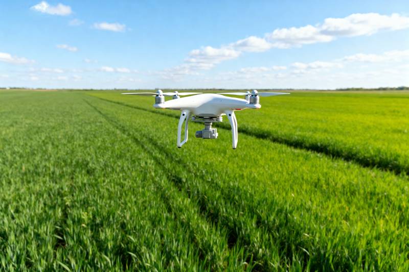 无人机巡田图片