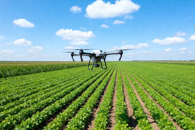 无人机农田巡检图片