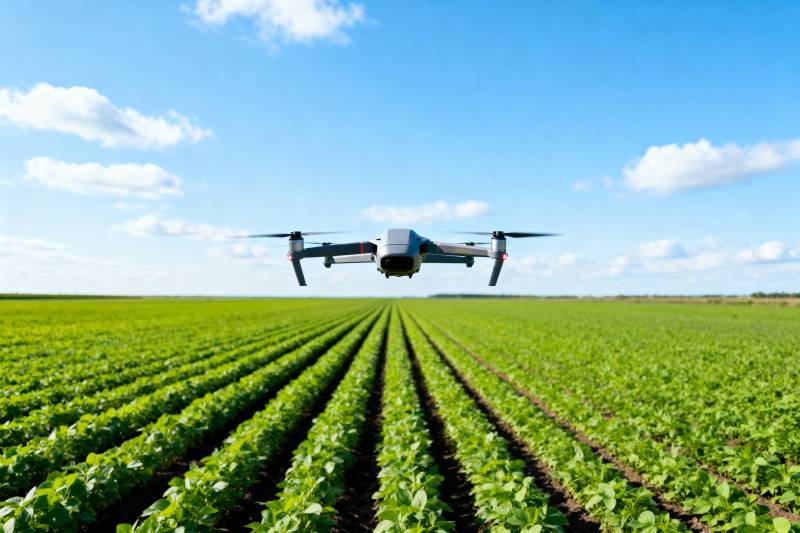 无人机巡田图片