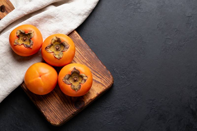 柿子静物图图片