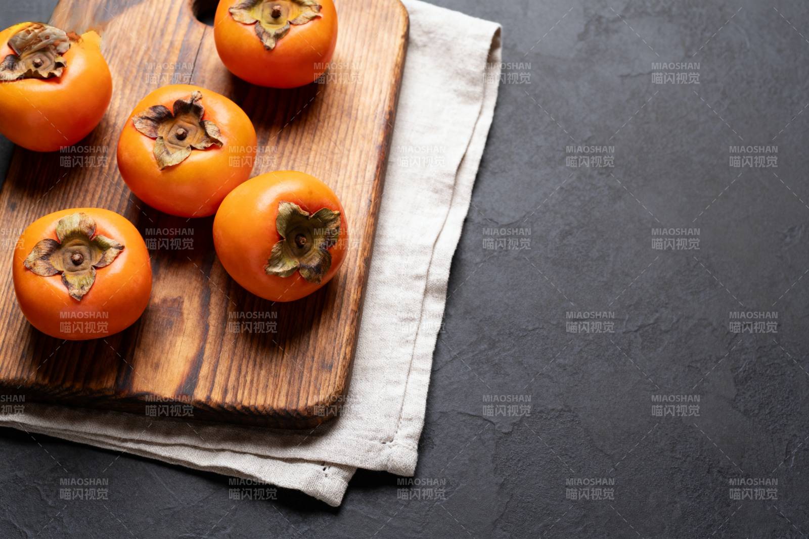 柿子静物图图片