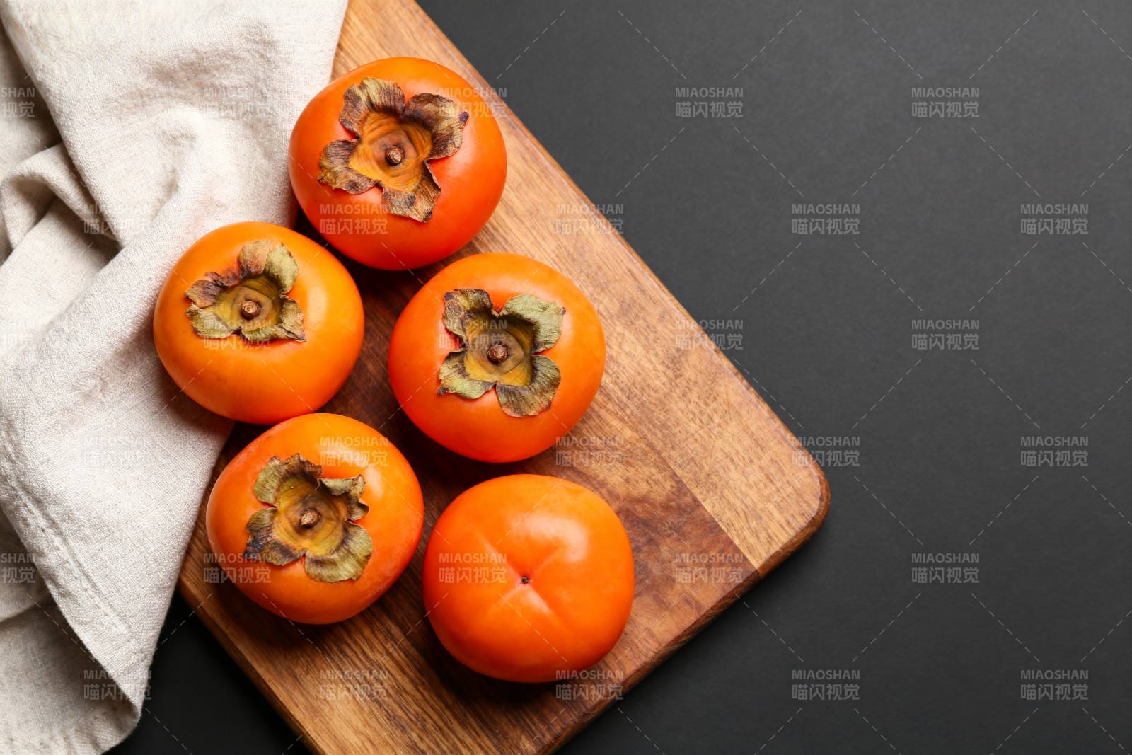 柿子静物图图片