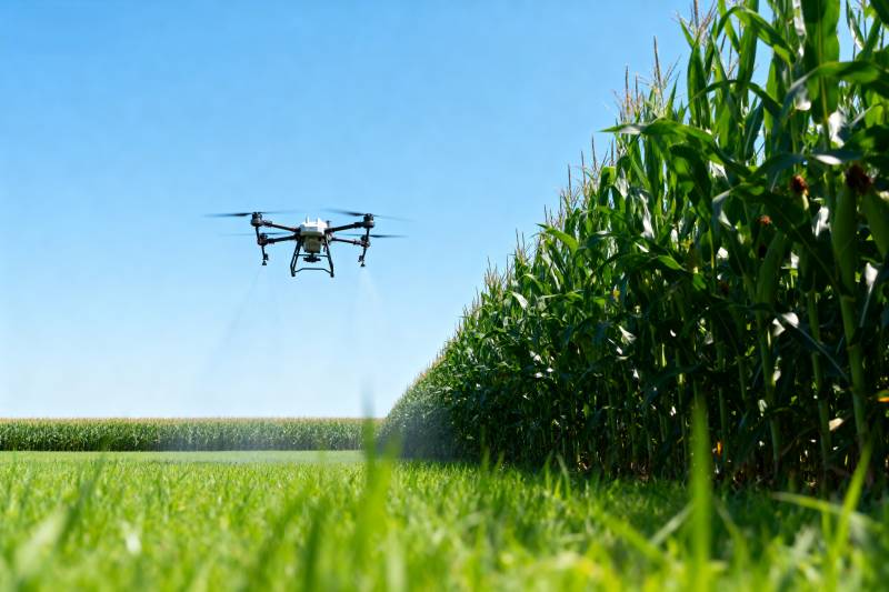 无人机农田作业图片