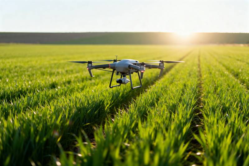 无人机巡田图片